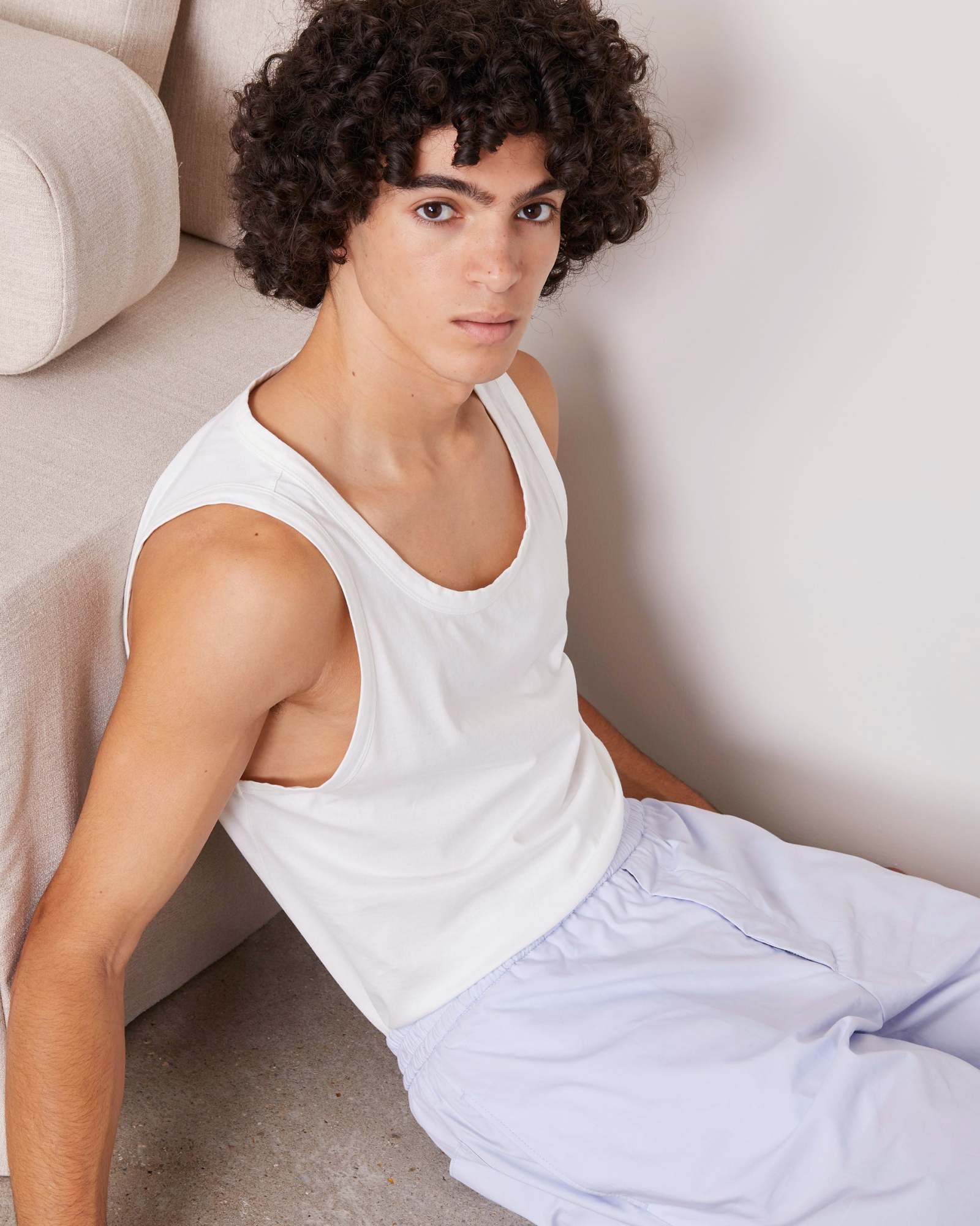 Officine Generale Sleeveless Vest In White