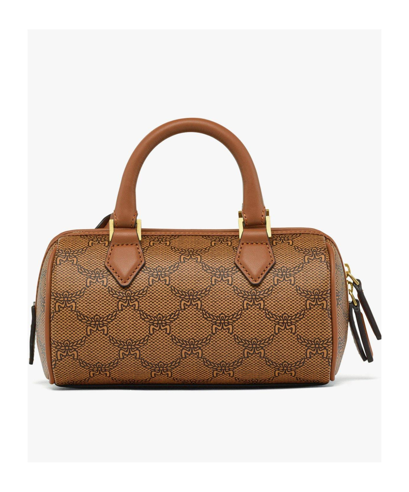 Mcm Ella Lauretos Boston Mini Bag In Brown
