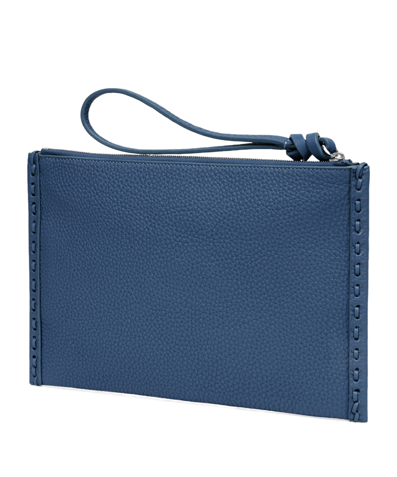 Fendi Peekaboo Flat Clutch In Blue