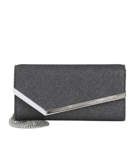 Jimmy Choo Emmie Clutch Bag In Black