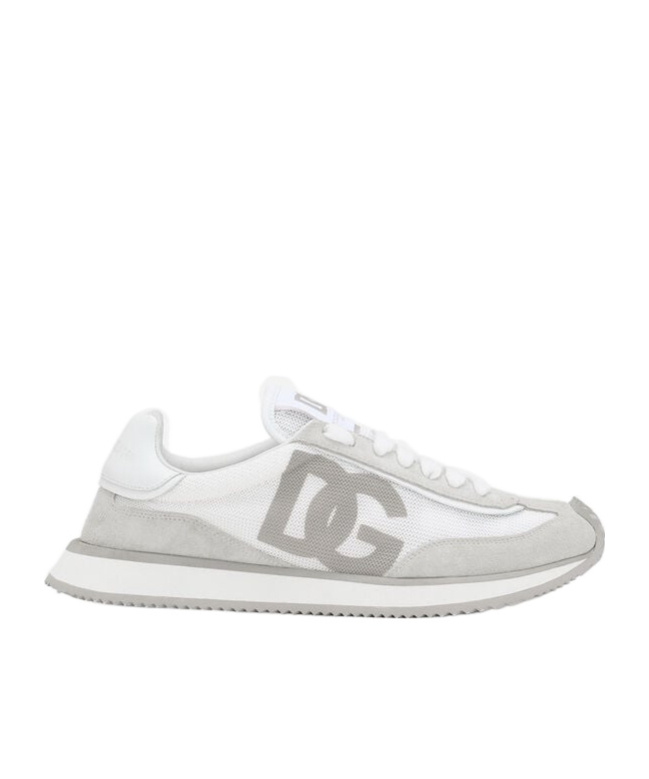 Shop Dolce & Gabbana Dg Cushion Mixed-material Sneakers In White