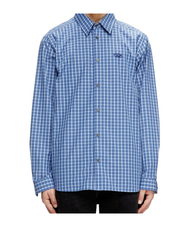 Diesel Checked Shirt With Oval D Embroidery