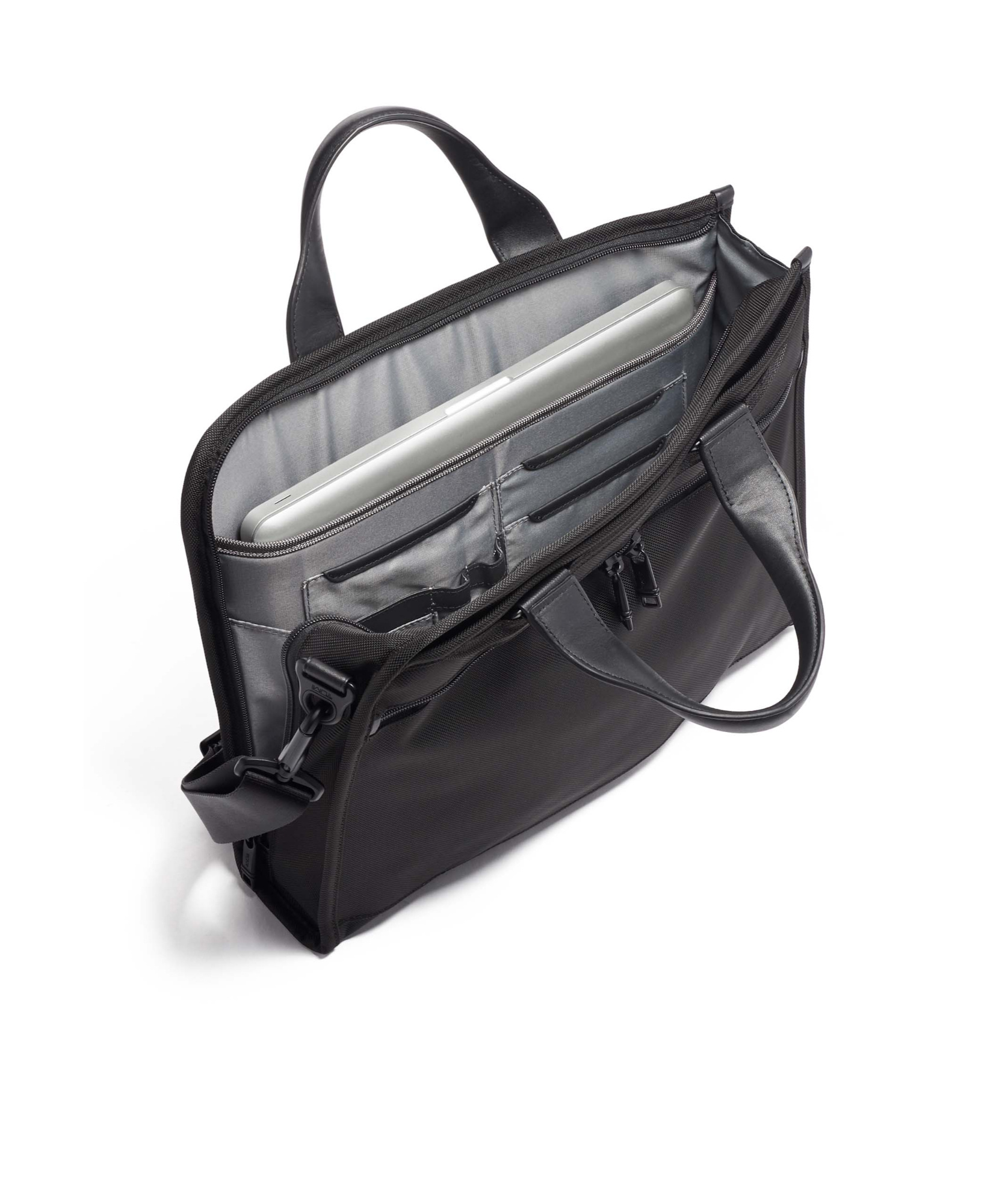 Tumi Alpha 3 Briefcase In Black