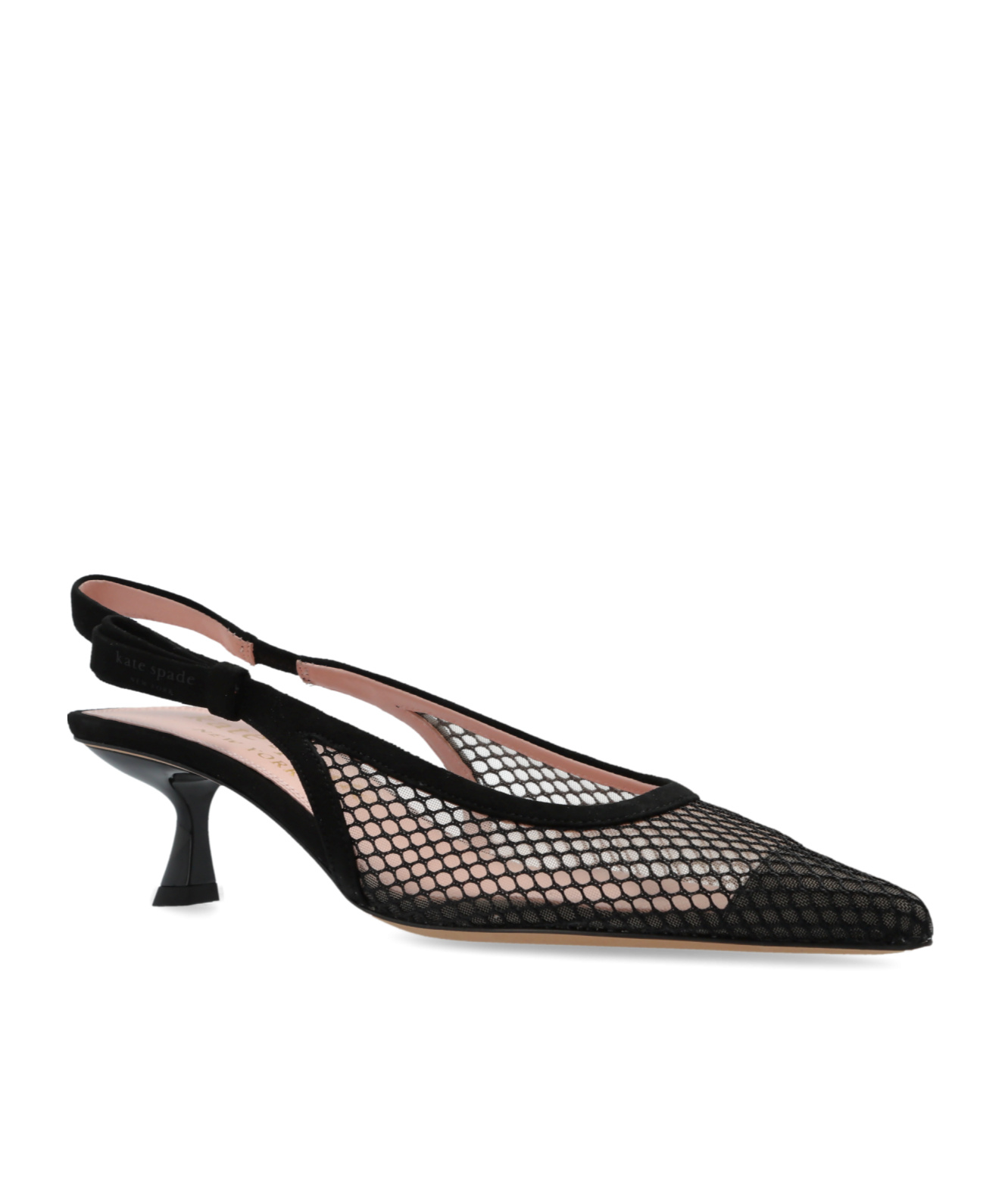 Kate Spade Pointed High-heeled Sandals In Black