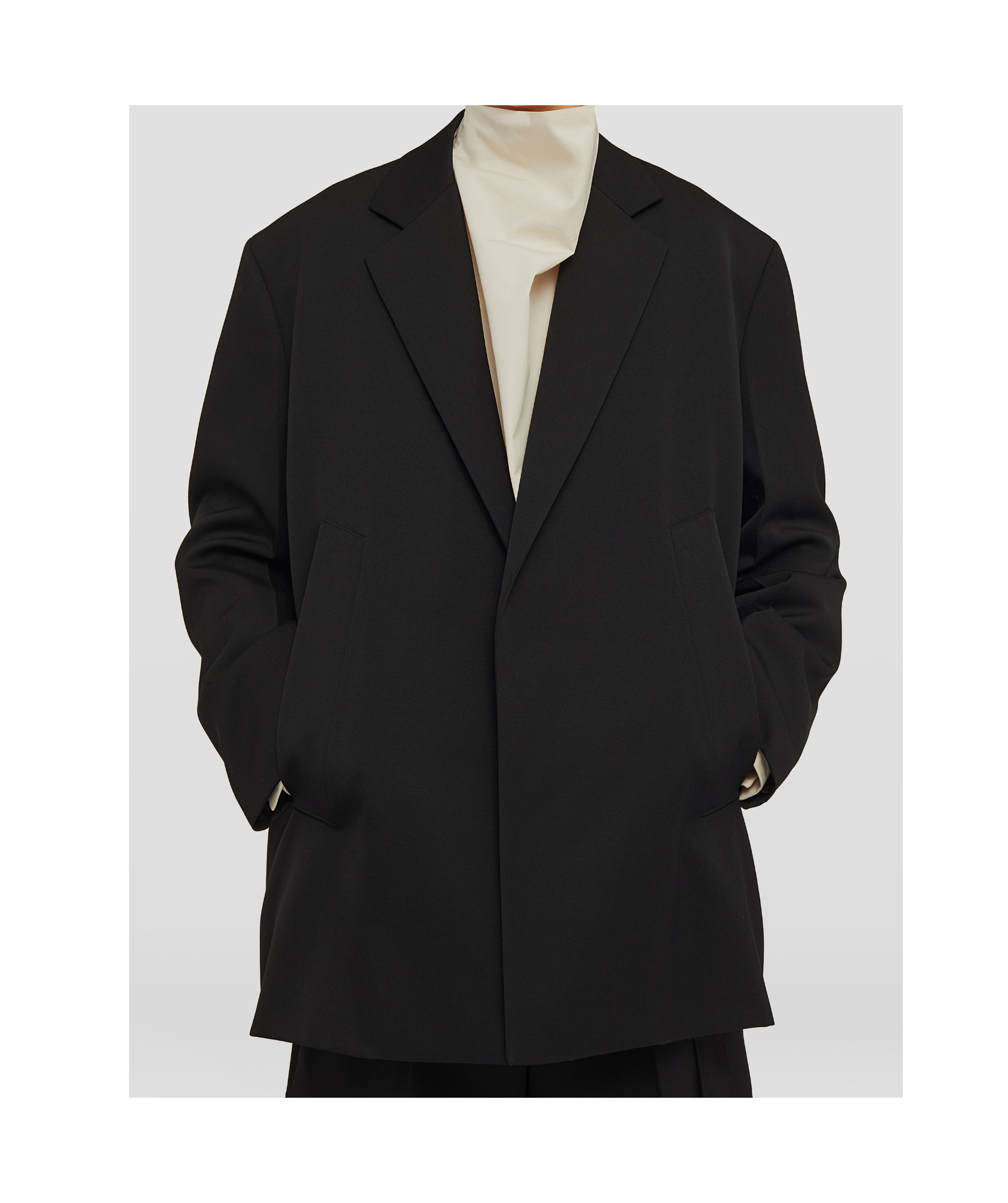 Jil Sander Single-breasted Wool Blazer In Black