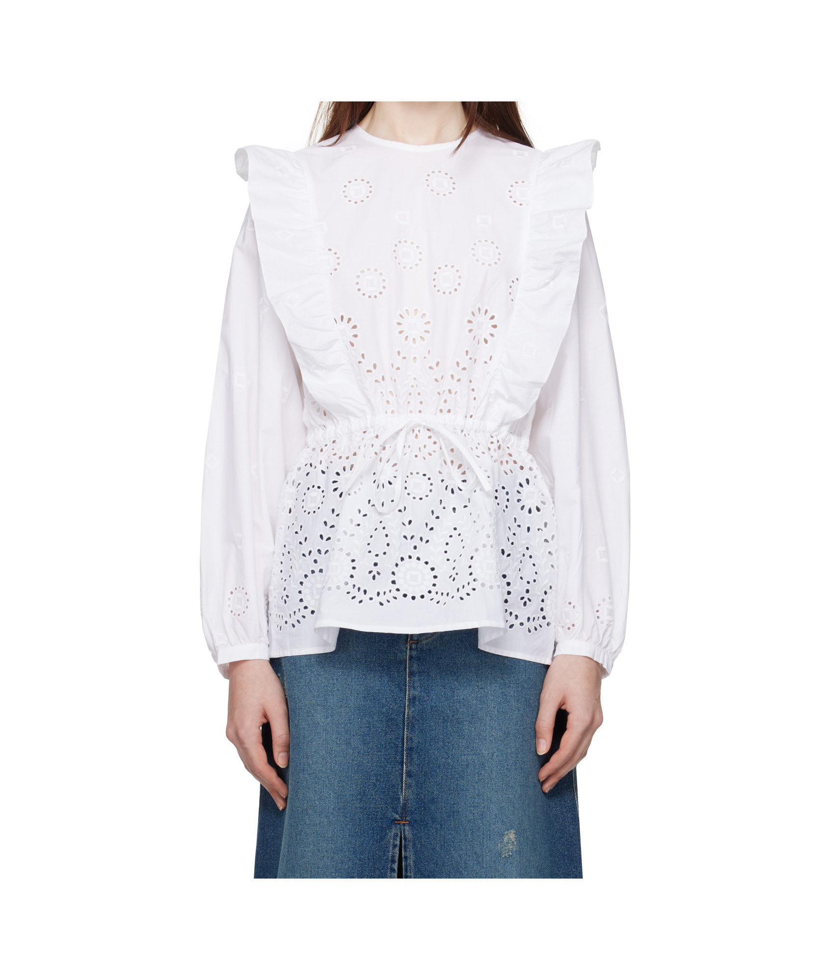Apc White Clove Blouse In White