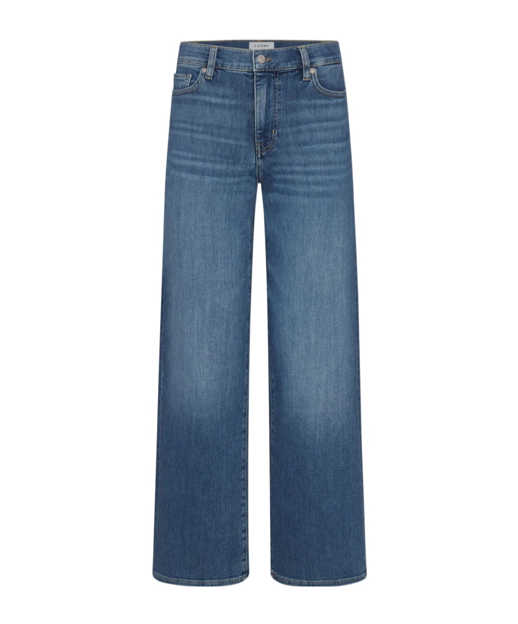 Frame High-waisted Wide-leg Jeans In Blue