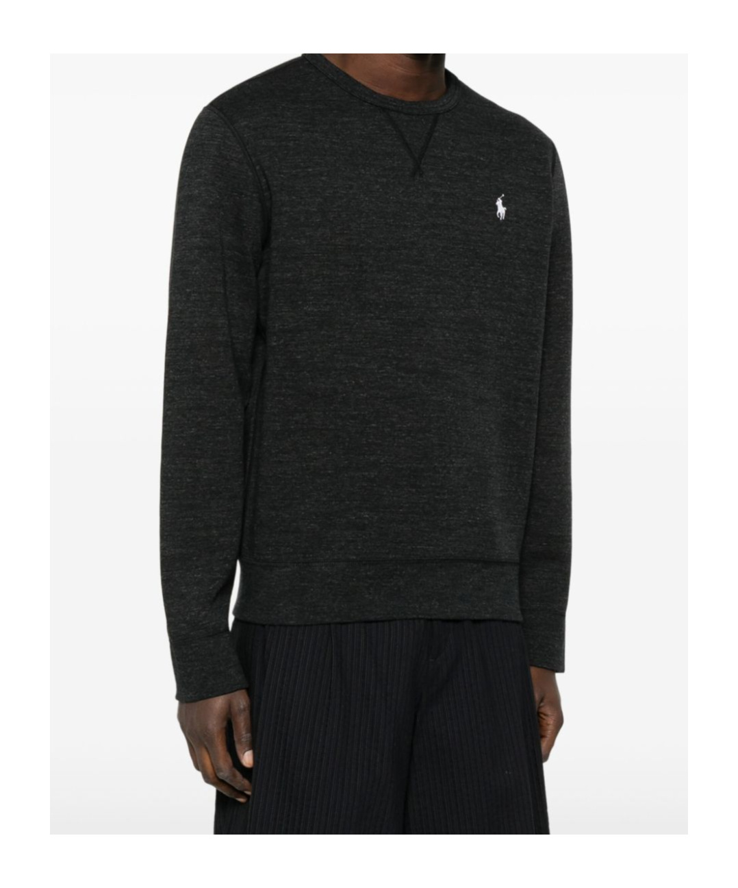 Shop Polo Ralph Lauren Polo Pony-embroidered Sweatshirt In Black