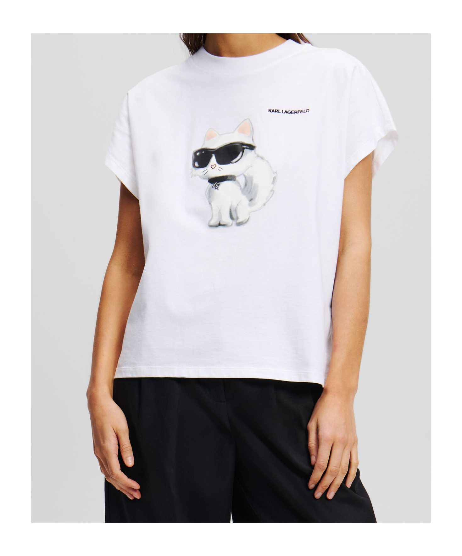 Karl Lagerfeld Oversized T-shirt In White