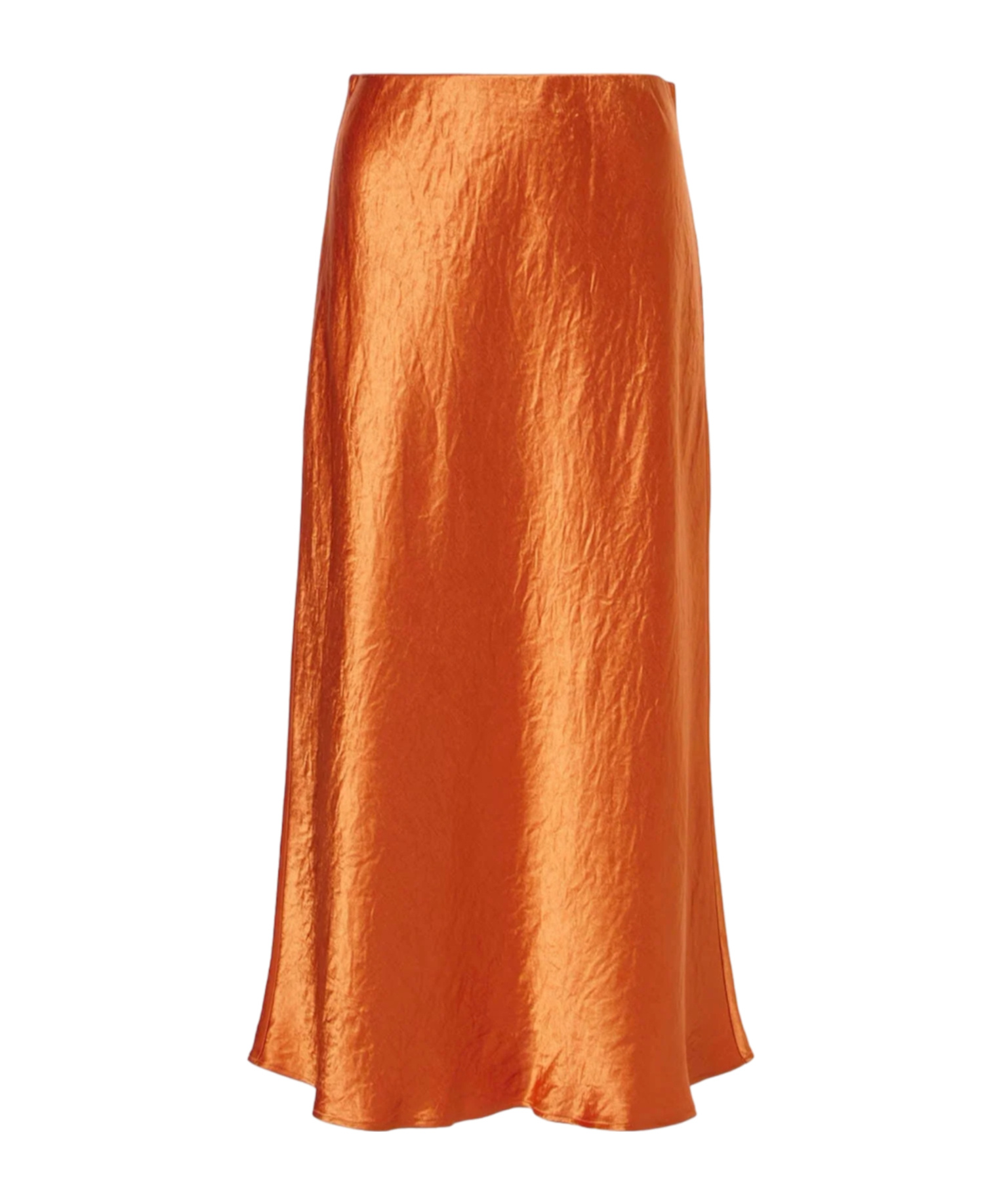 Max Mara Leisure Alessio Satin Midi Skirt In Brown