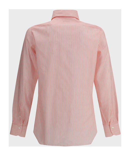Finamore 1925 Napoli Striped Shirt In Nude