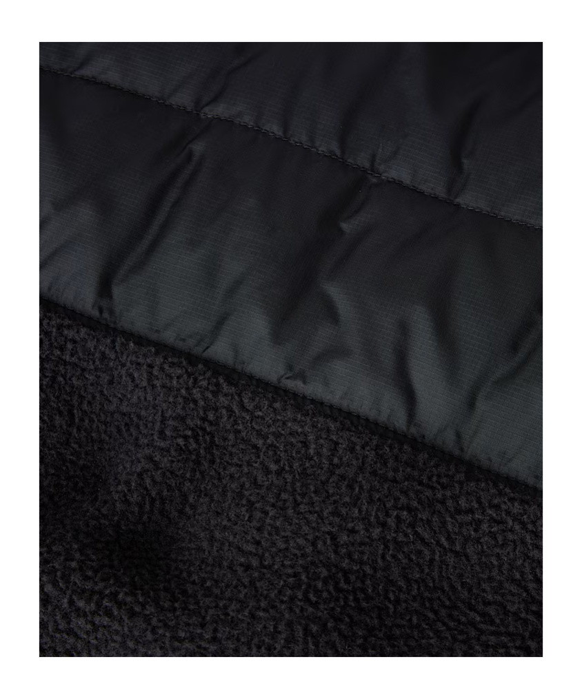 The North Face Mens Black Rmst Denali Tek High-neck Fleece-down Jacket Xl In Black
