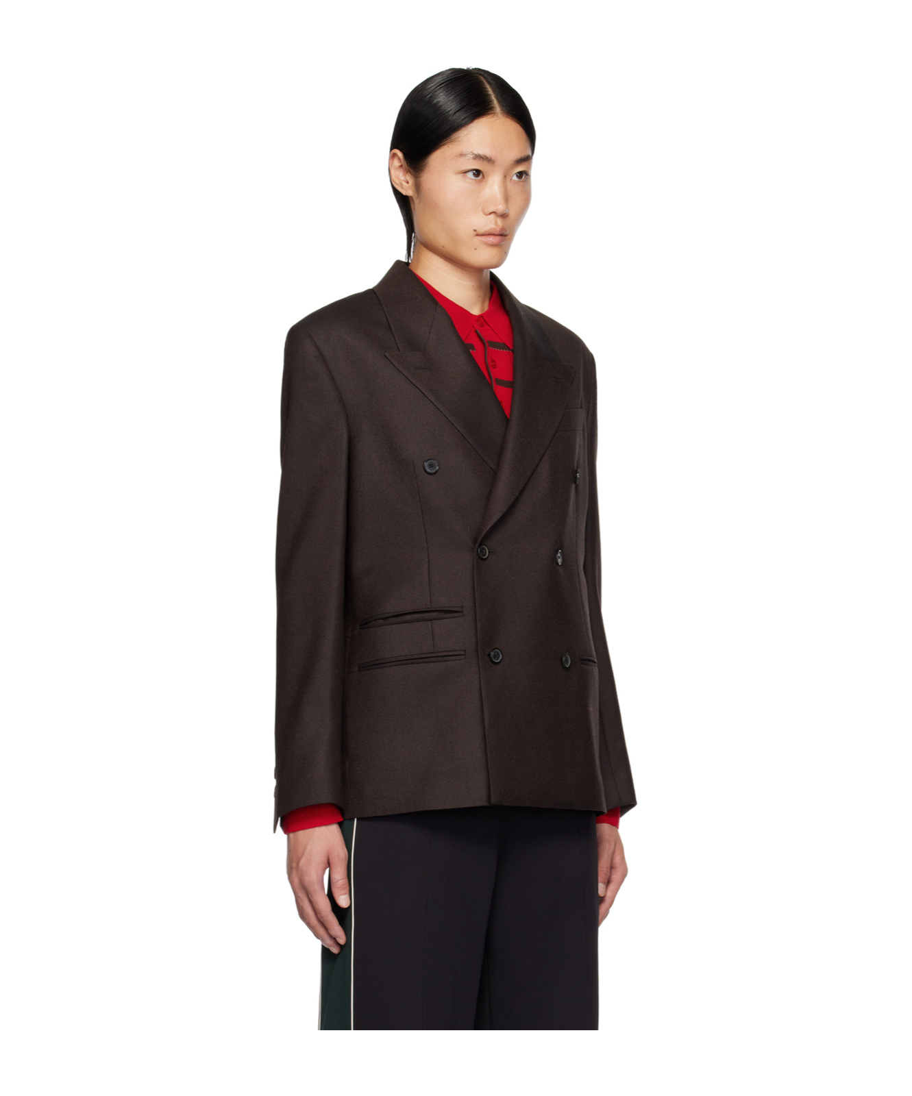 Paul Smith X Commission Lapped Collar Blazer In Black