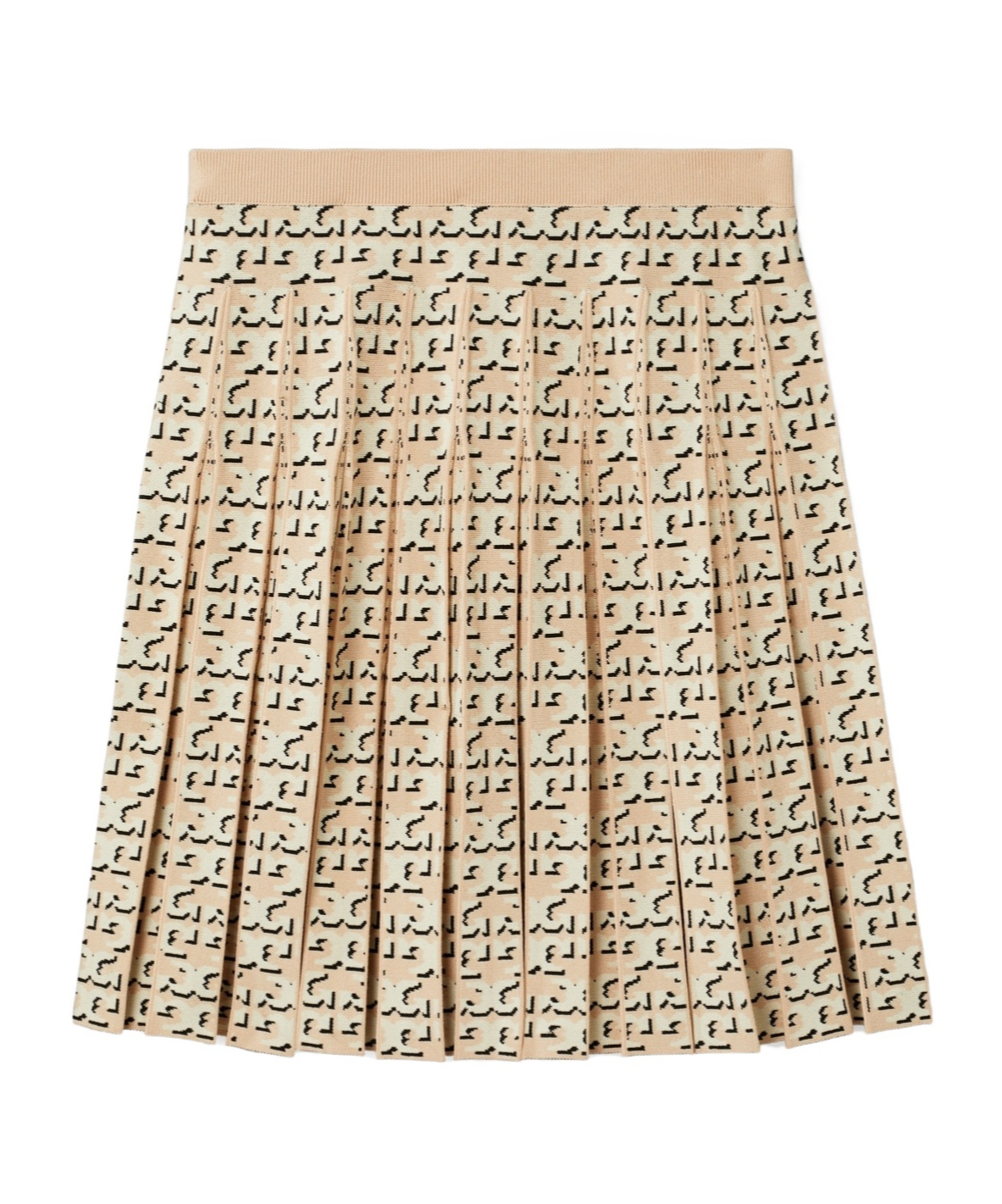 Tory Burch T Monogram High Waist Mini Skirt In Neutral