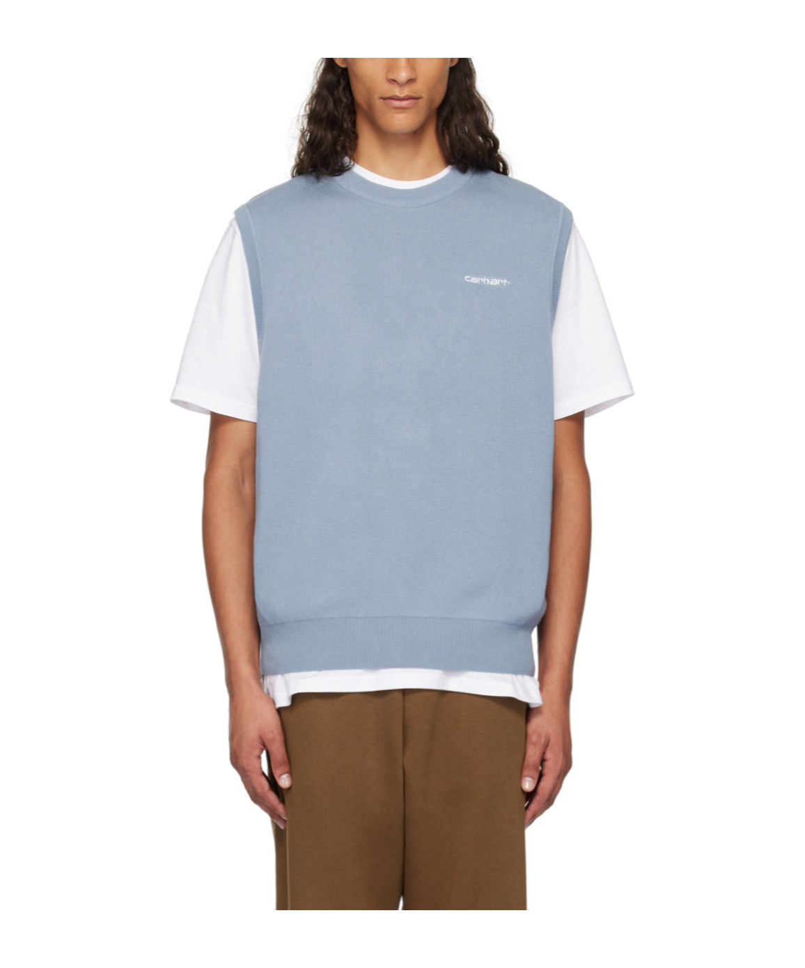 Carhartt Round-neck Vest In Gray