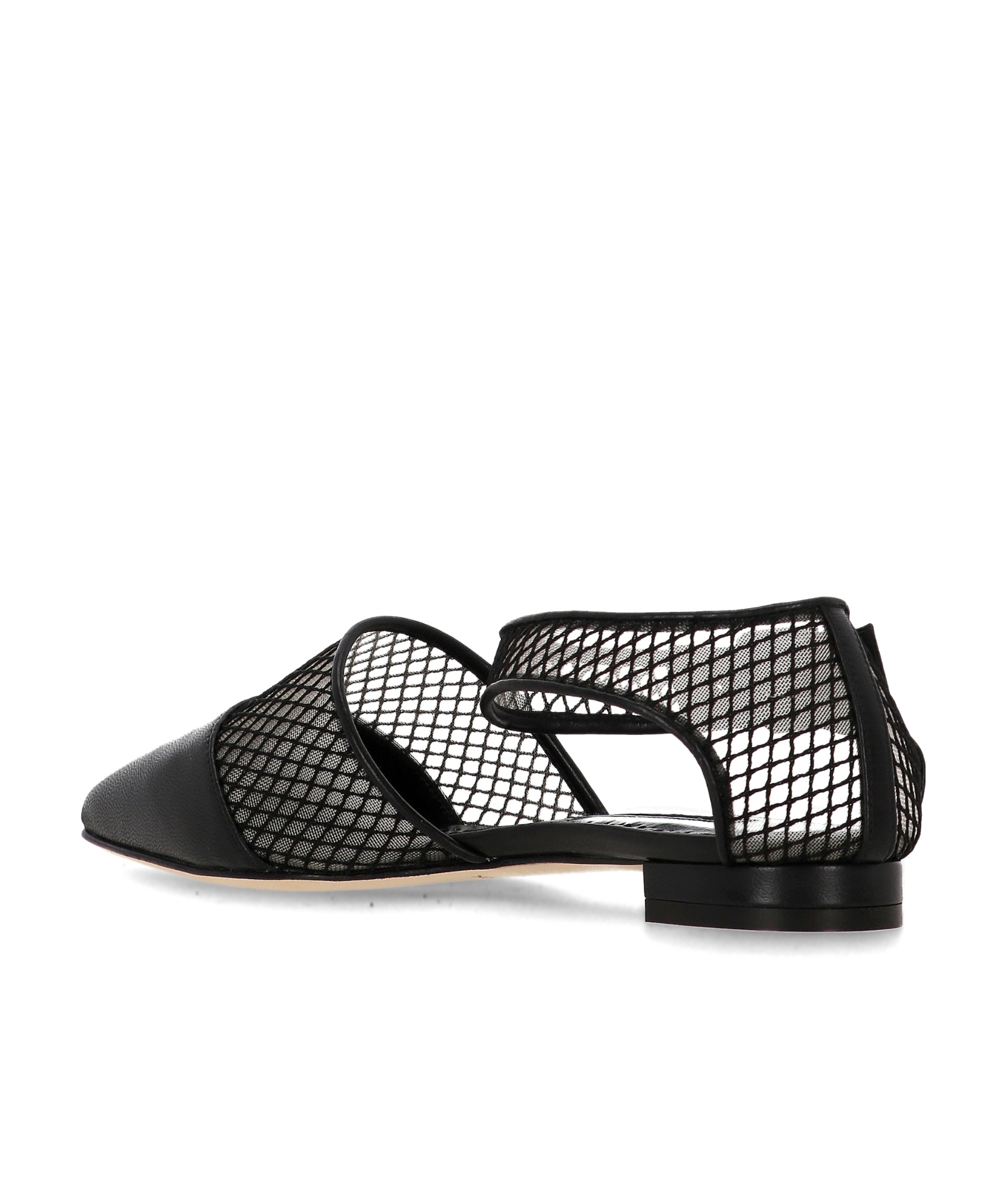 Manolo Blahnik Jatelahflat Leather Pointed-toe Flats In Black