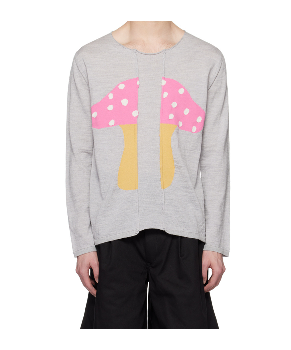Comme Des Garçons Comme Des Garcons Shirt X Brett Westfall Long-sleeved Sweater In White