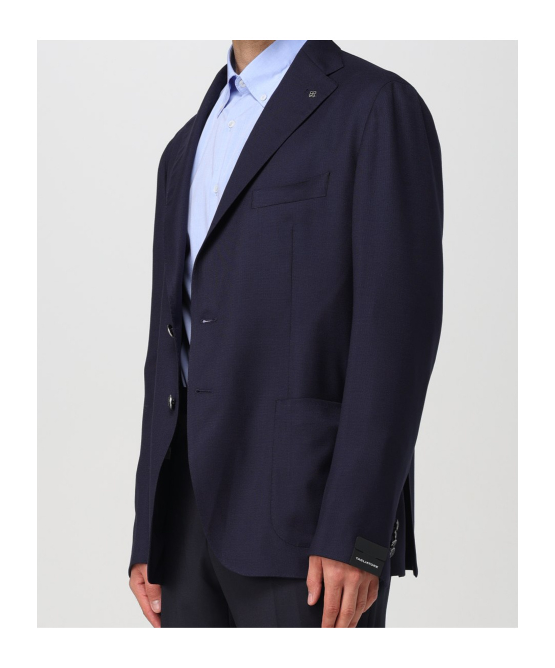 Tagliatore Long-sleeved Suit Coat In Black
