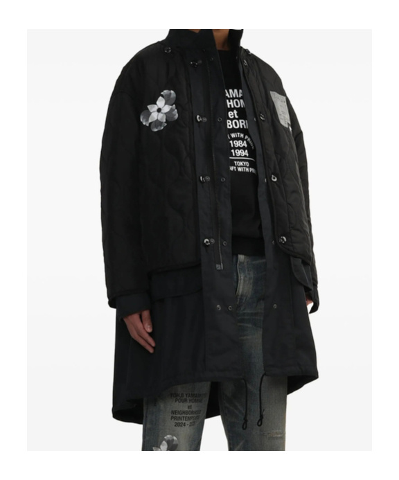Yohji Yamamoto Long-sleeved Windbreaker In Black