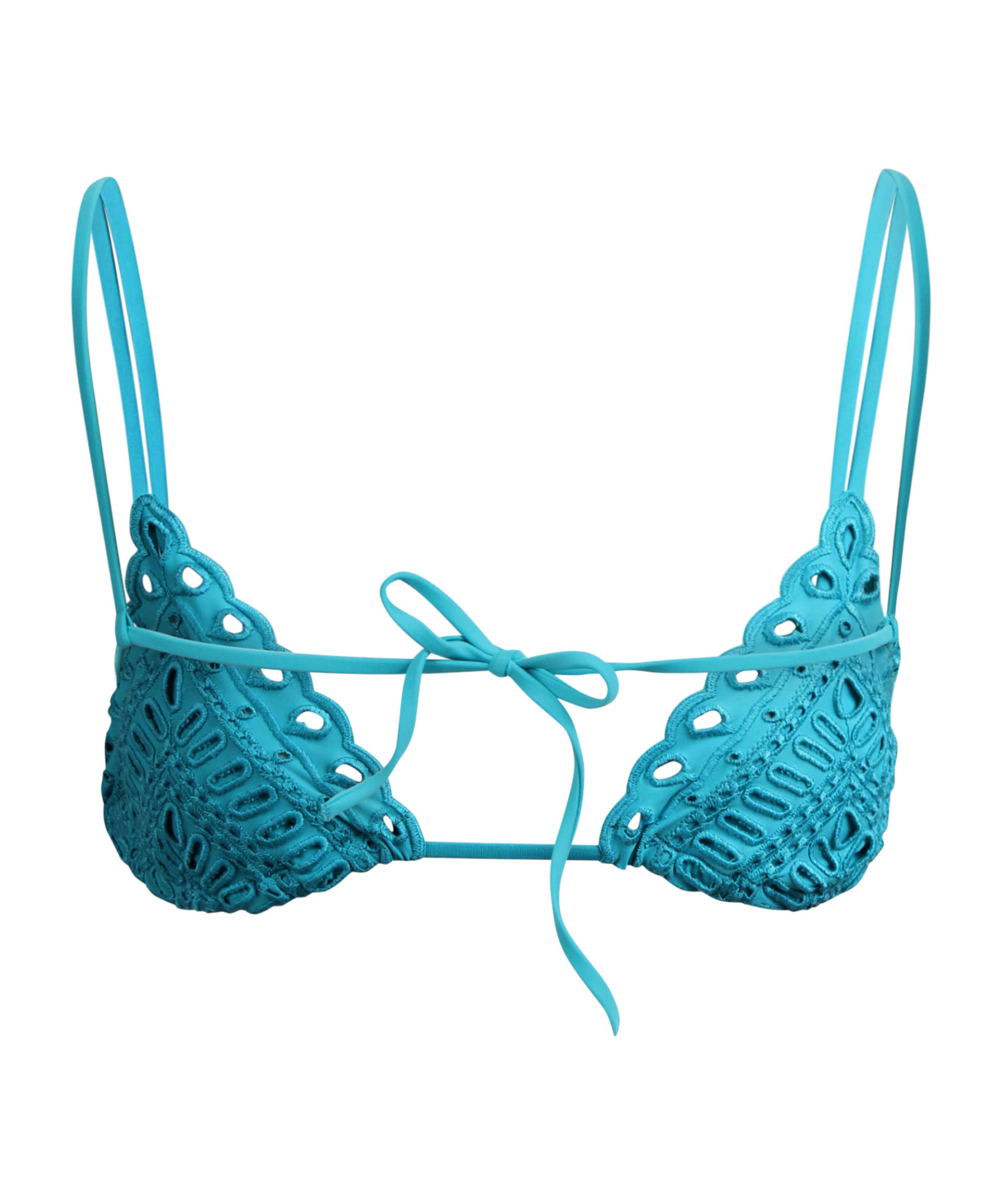 Ermanno Scervino Top Bikini In Triangle In Blue