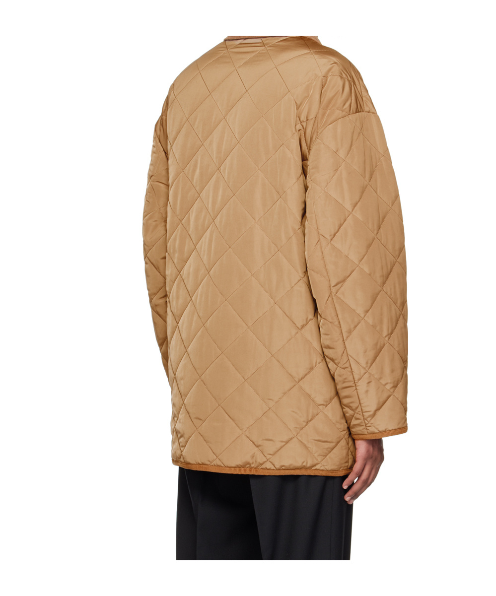 Filippa K Insulated Quilted Recycled Polyester Faille Jacket In Brown