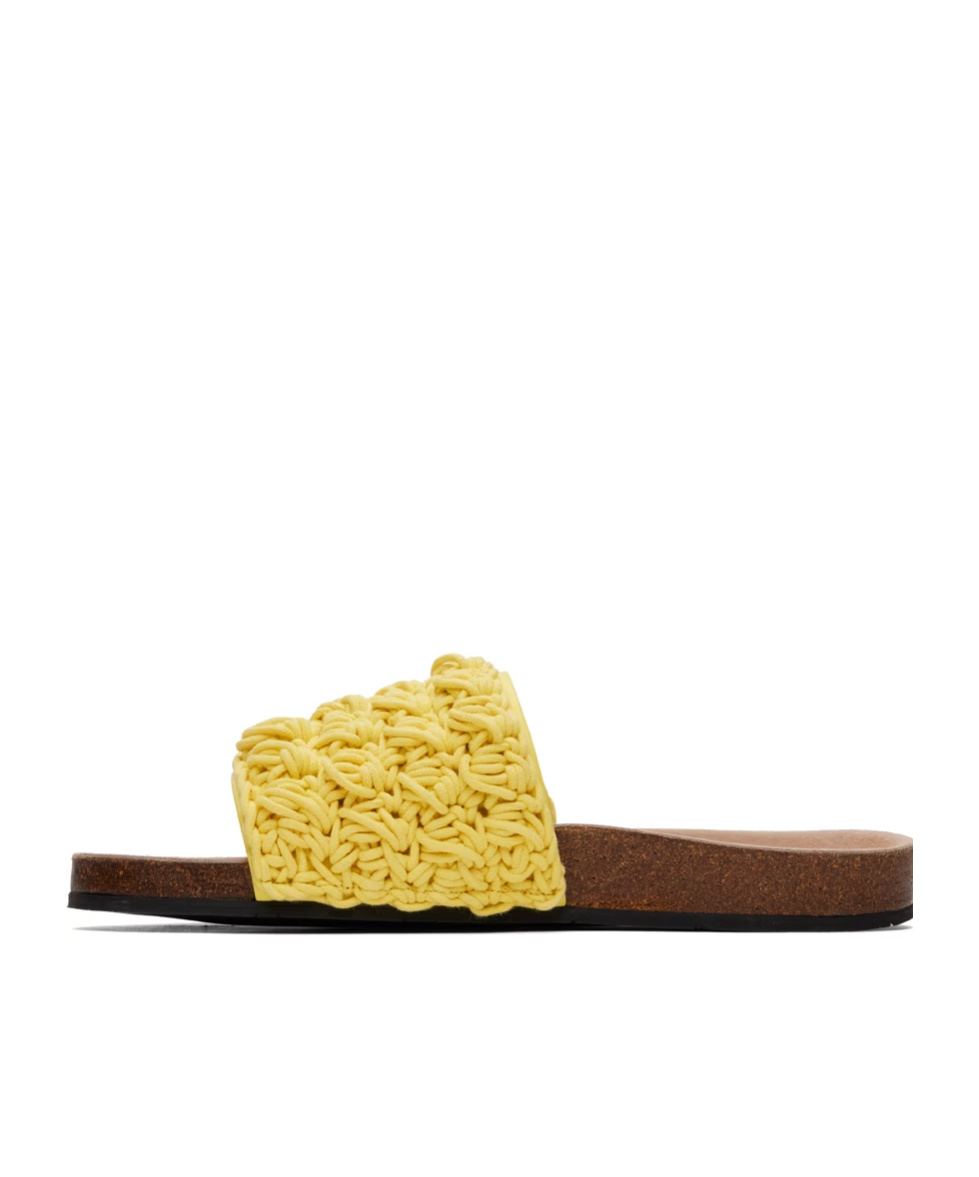 Jw Anderson Popcorn Slippers In Yellow
