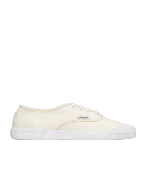 Saint Laurent Ivory Canvas Wes Sneakers In White