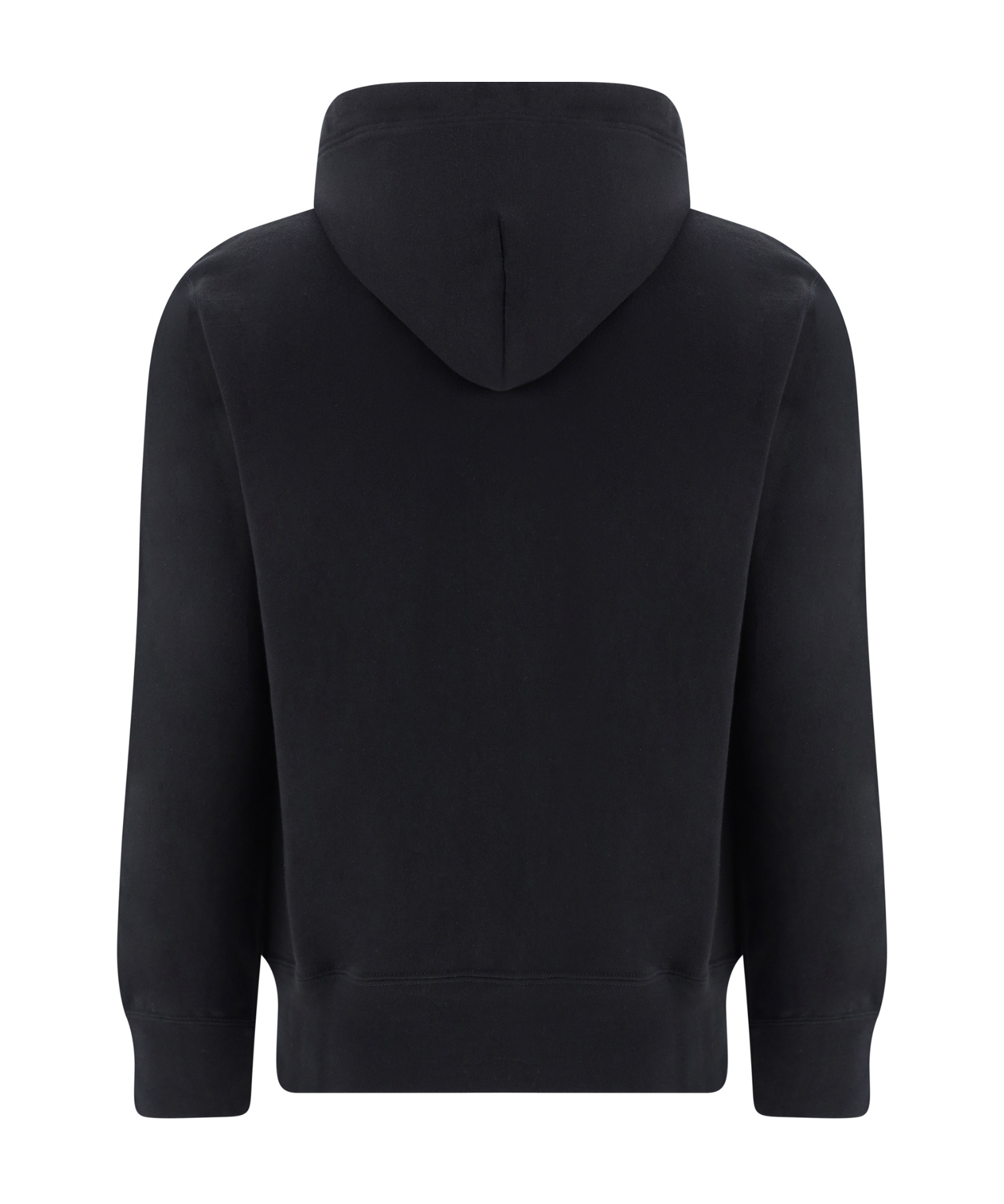 Comme Des Garçons Play Sweatshirt Double Red Emblem In Black