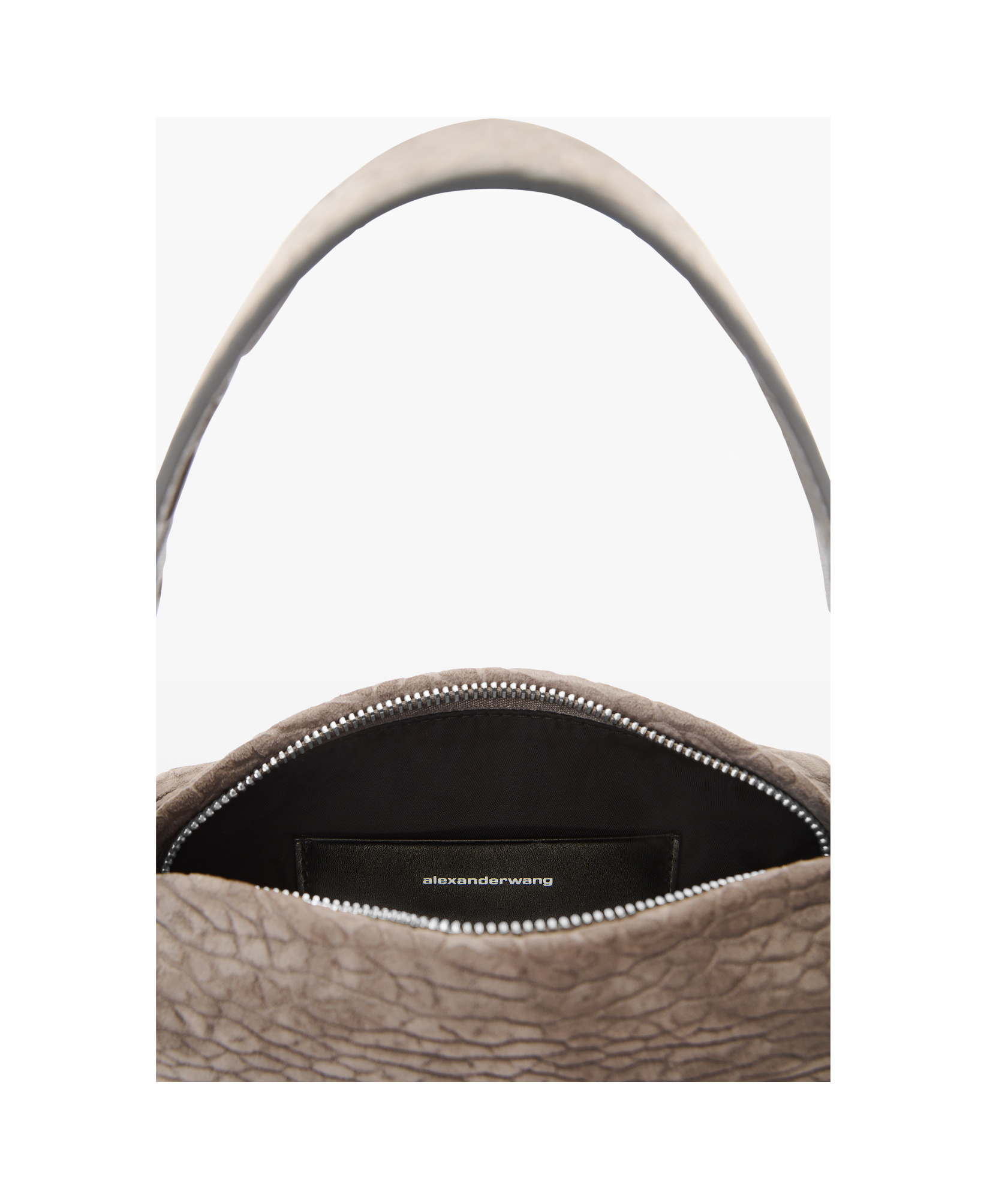 Alexander Wang Ricco Mini Crossbody Bag In Nubuck Leather In Nude