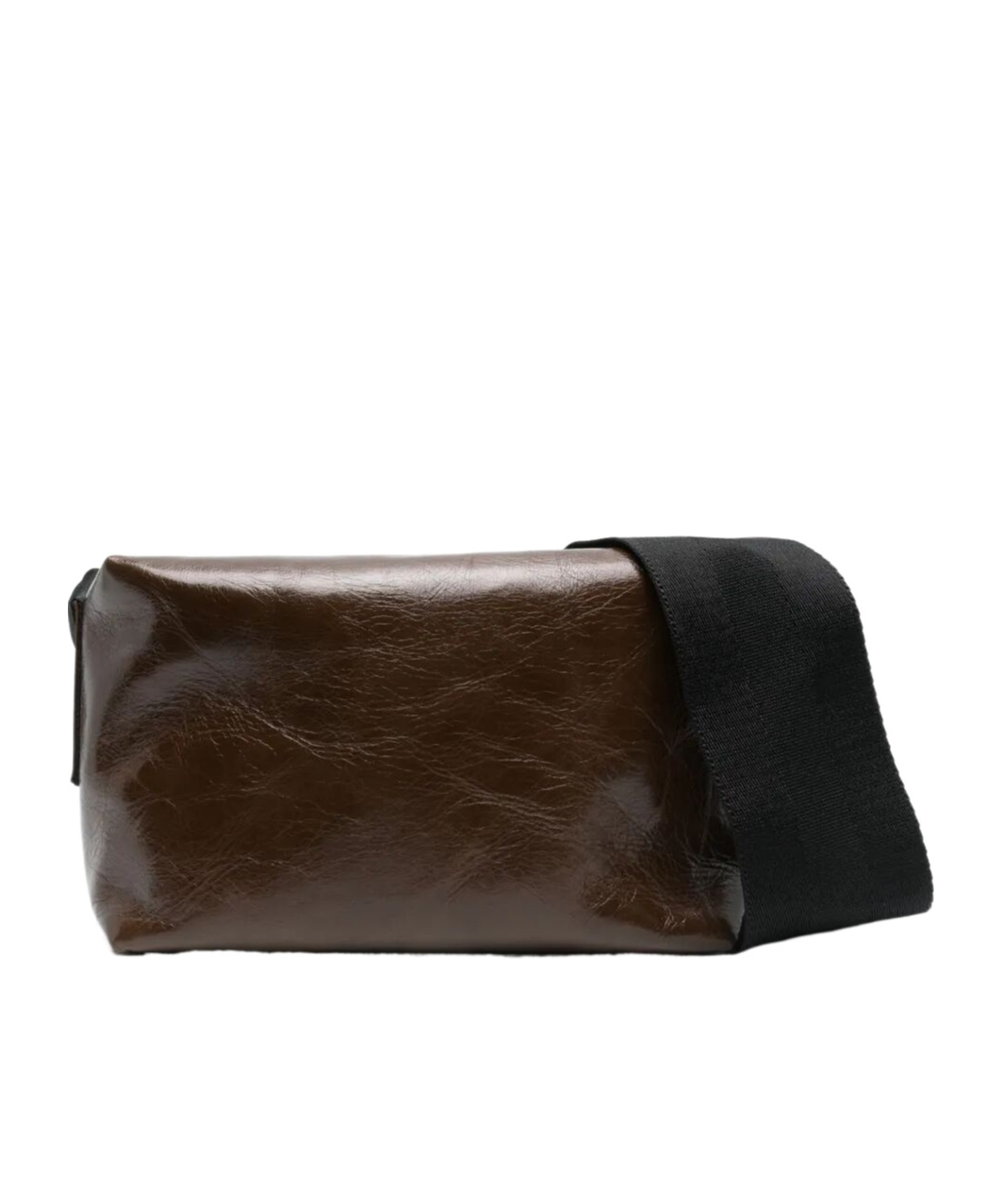 Uma Wang Medium Leather Shoulder Bag In Black