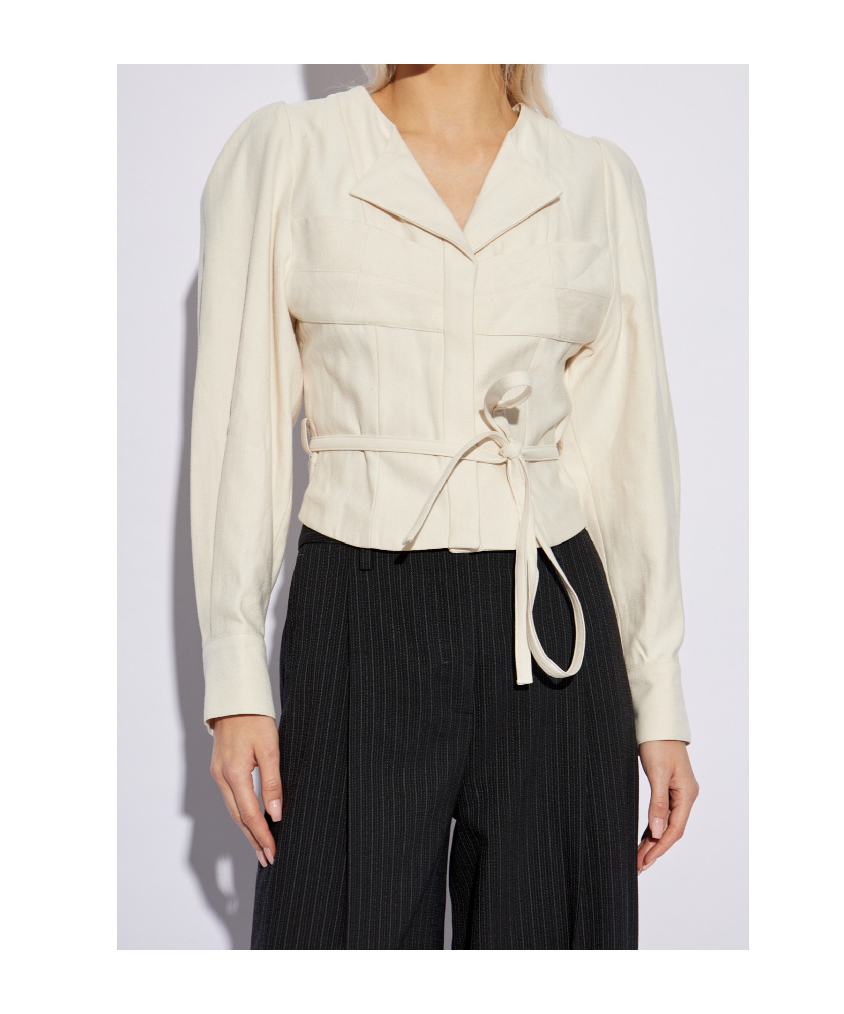 Iro Long-sleeved Casual Jacket In White