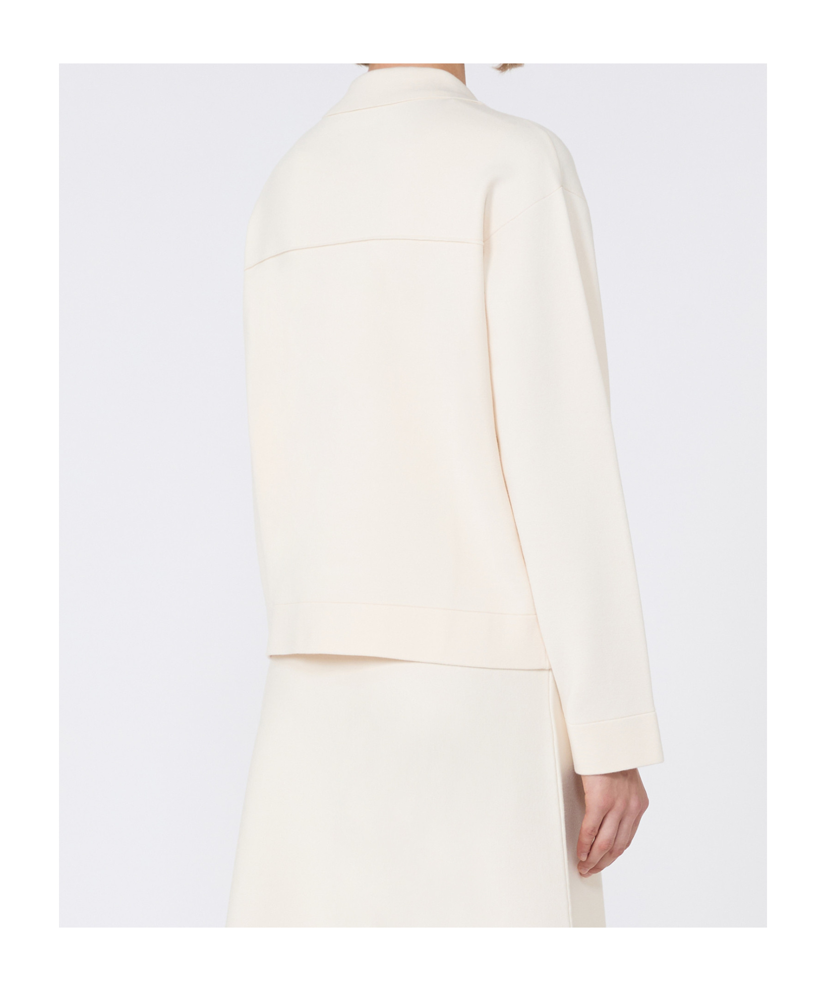 Max Mara Boxy-fit Stretch Viscose Jacket In Neutral