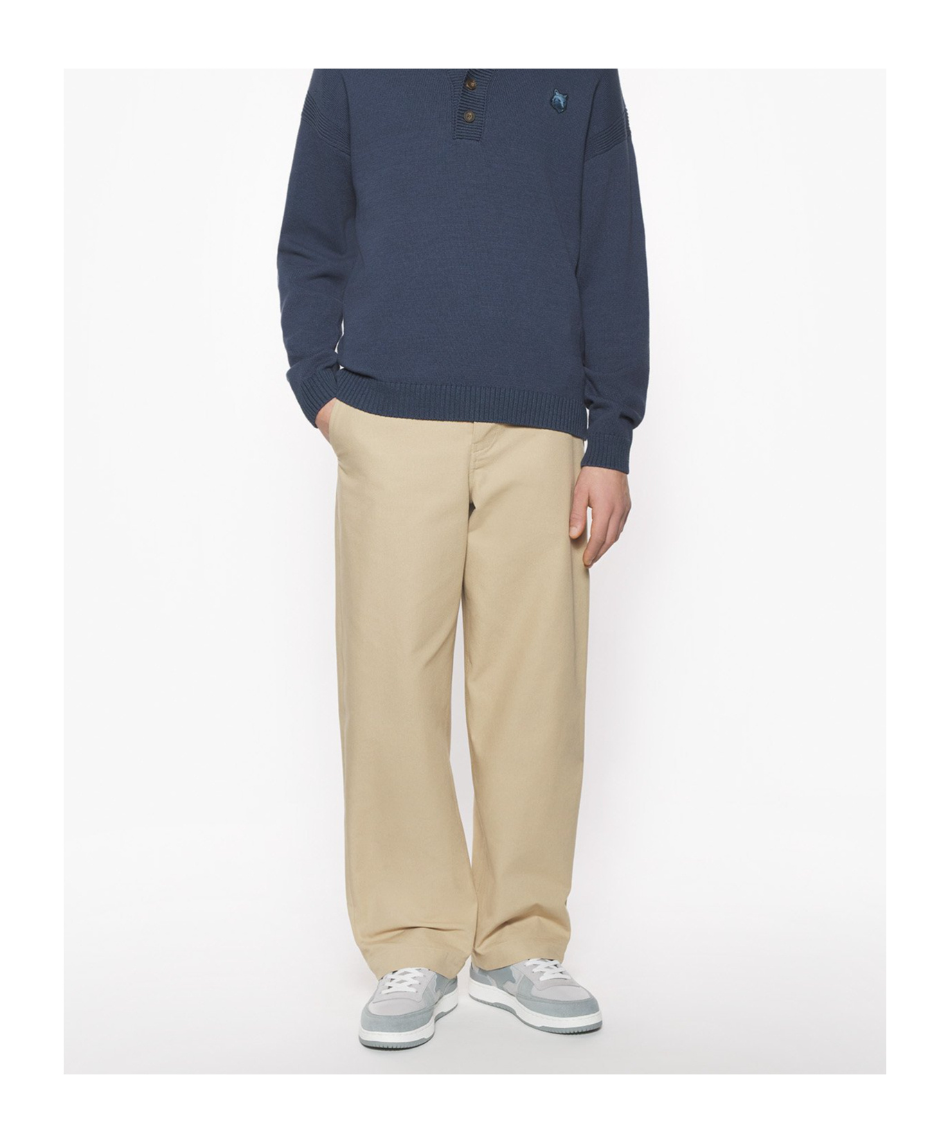 Maison Kitsuné Casual Chino Pants In Dune
