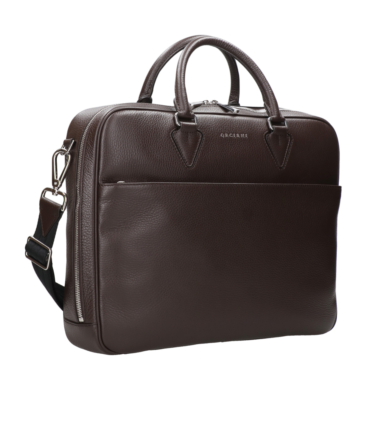 Orciani Top Handle Briefcase In Black