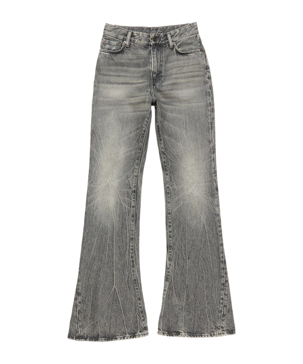 Acne Studios Belt Loop Jeans In Gray