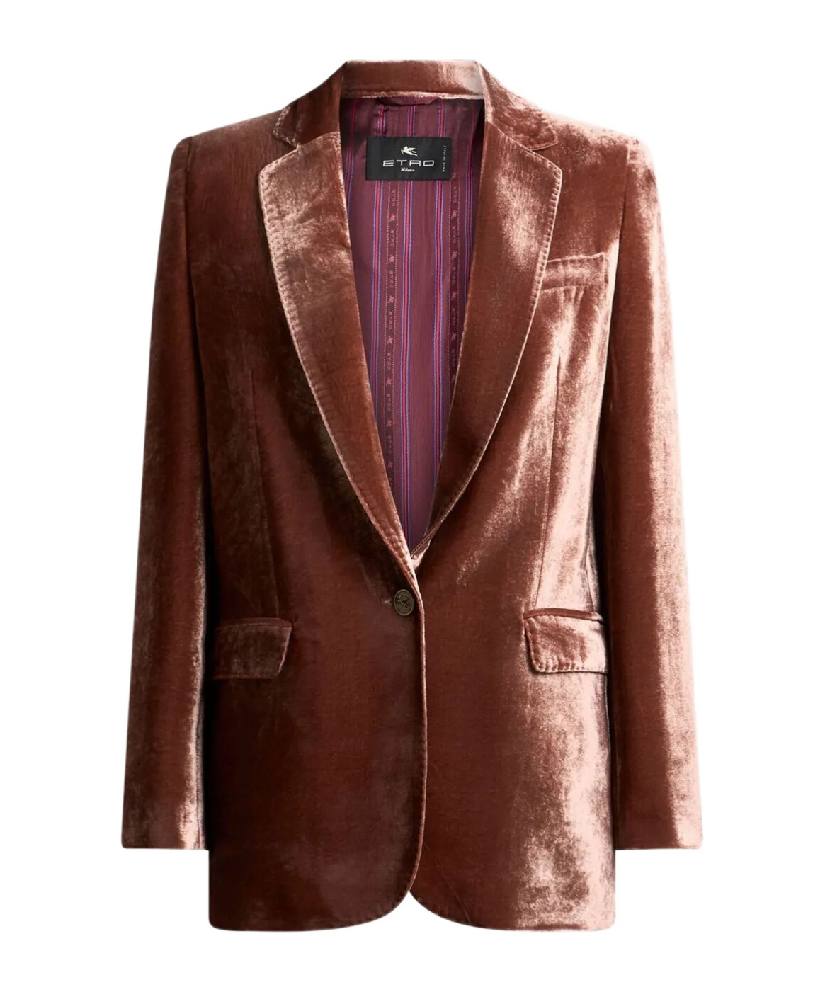 Etro Velvet Straight-cut Blazer