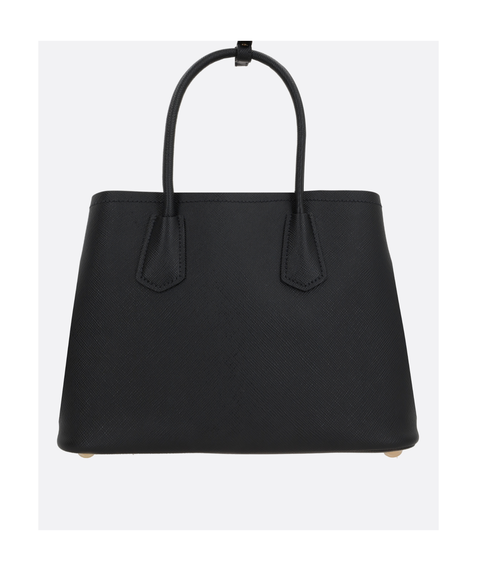 Prada Medium Saffiano Cuir Tote Bag In Black