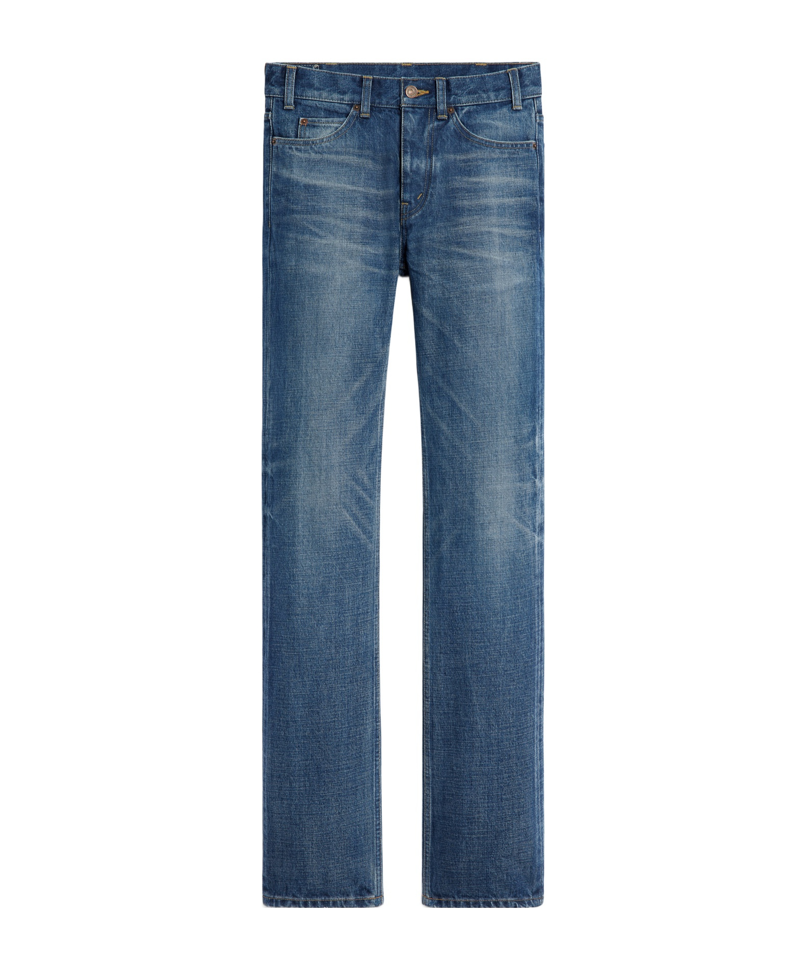 Celine Women Marco Jeans In Denim With Dark Union Wash In Blue