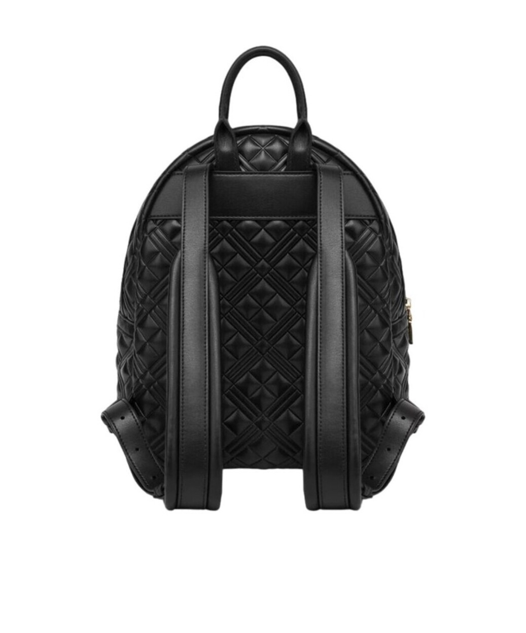 Moschino Logo Backpack In Black
