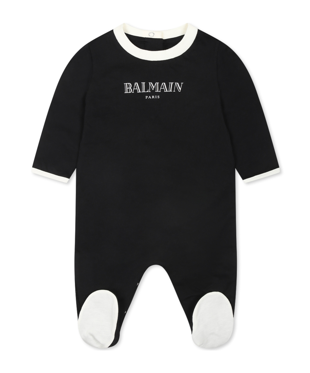 Balmain Logo-printed Four-piece Babygrow Set In White