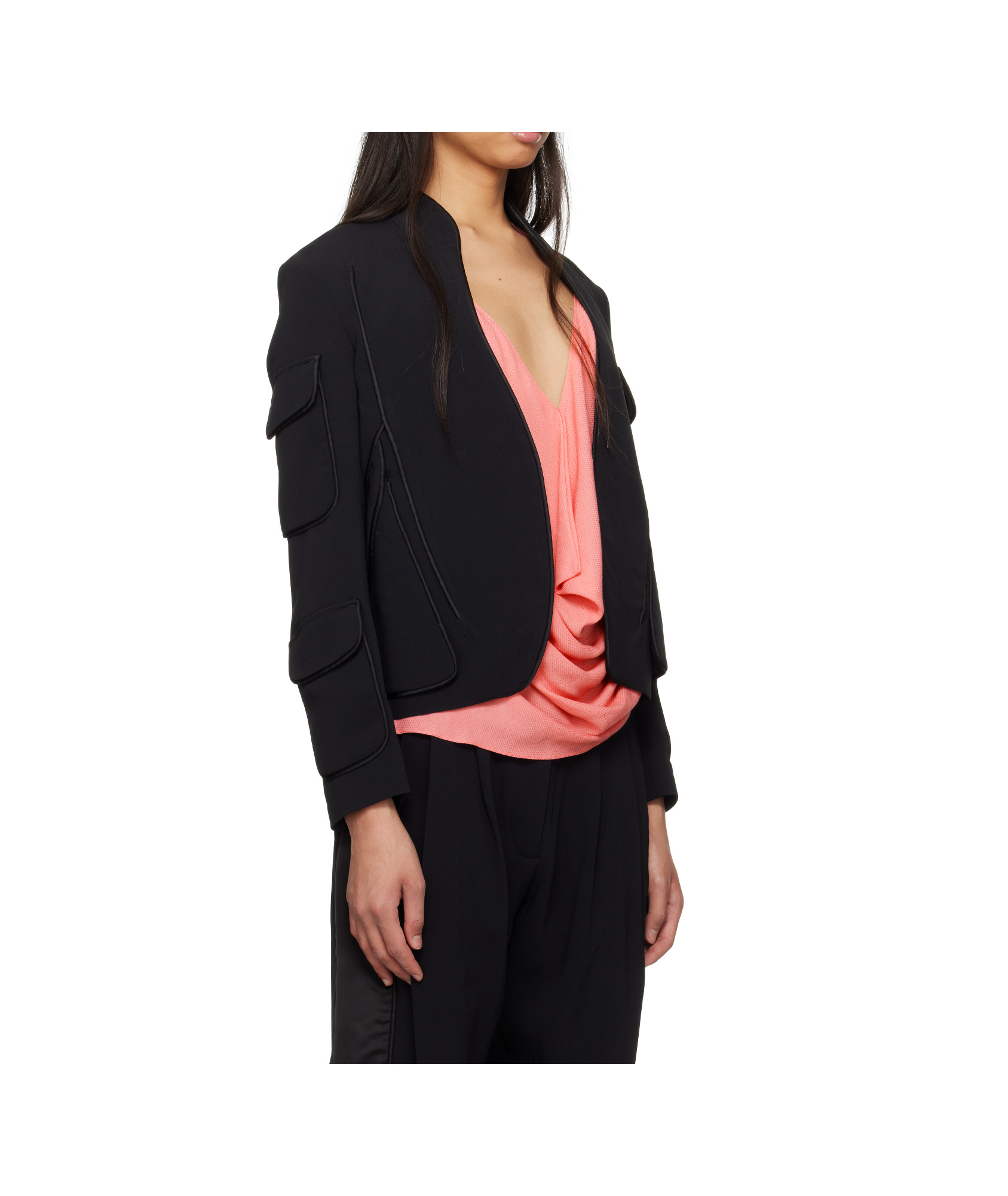 Kiko Kostadinov Black Cauda Tailored Blazer In Black