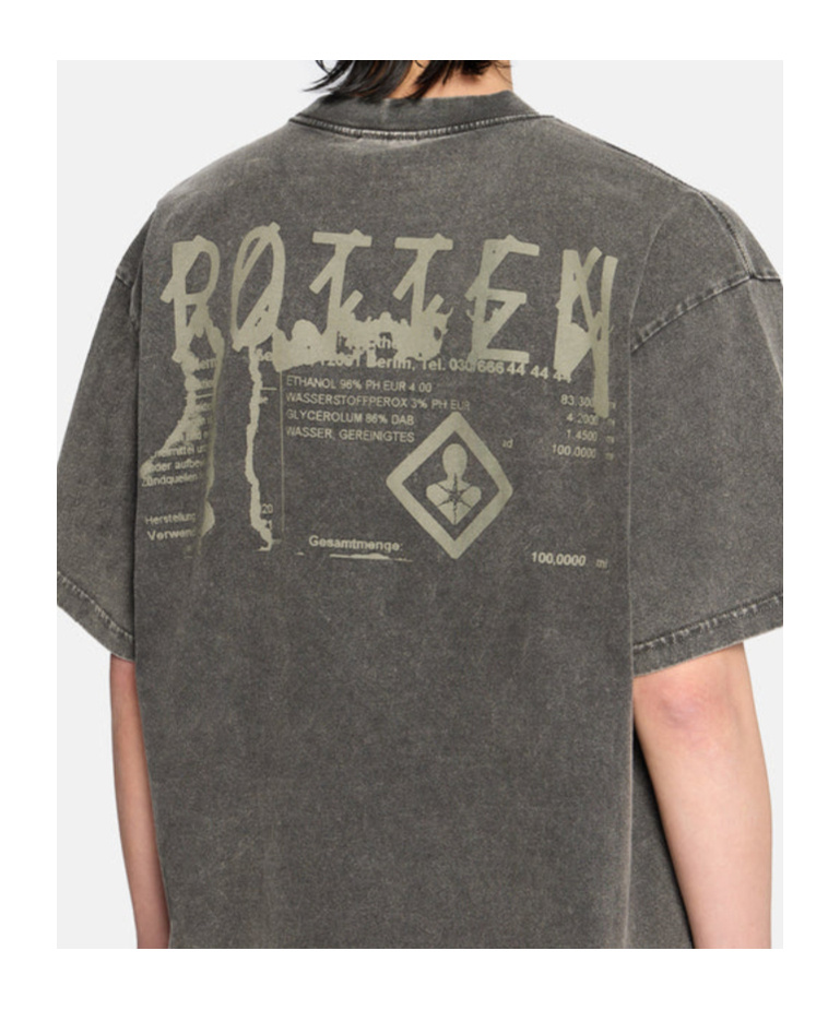 44 Label Group Logo Printed Crewneck T-shirt In Black