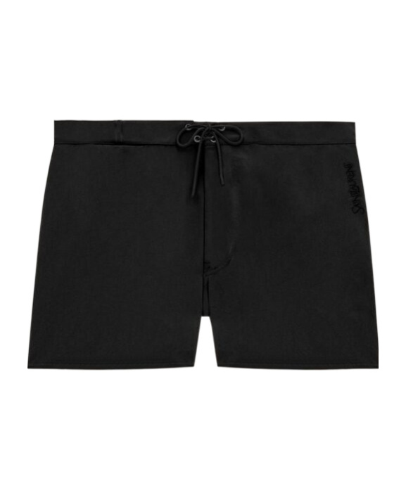 Saint Laurent Waist Drawstring Swim Shorts In Black