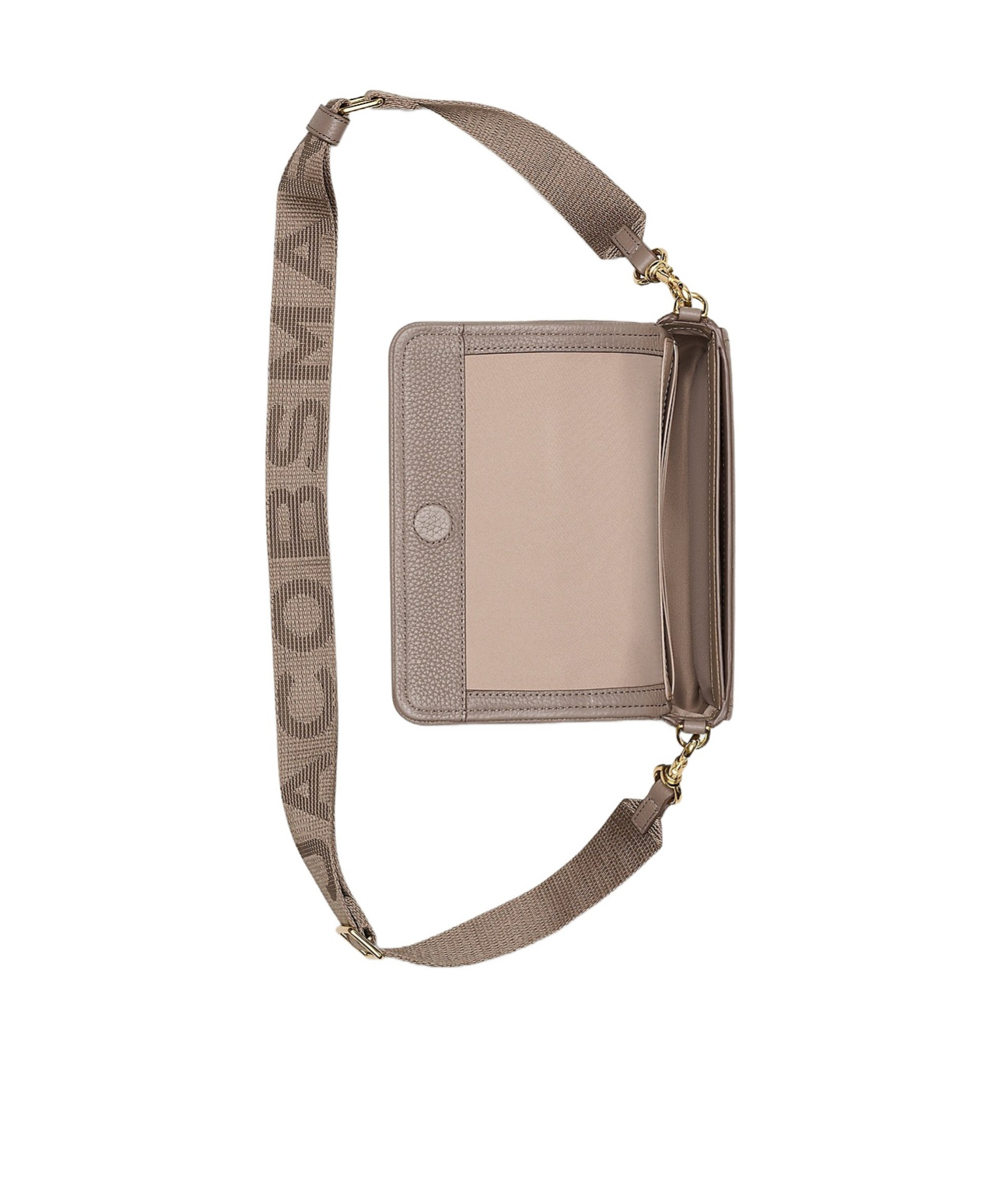 Marc Jacobs The Mini Bag Shoulder Bag In Grey Leather In Nude