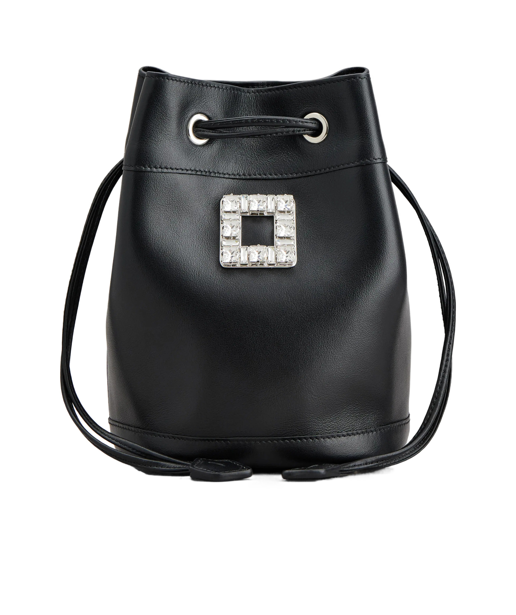 Roger Vivier Black Trs Vivier Bucket Bag In Black