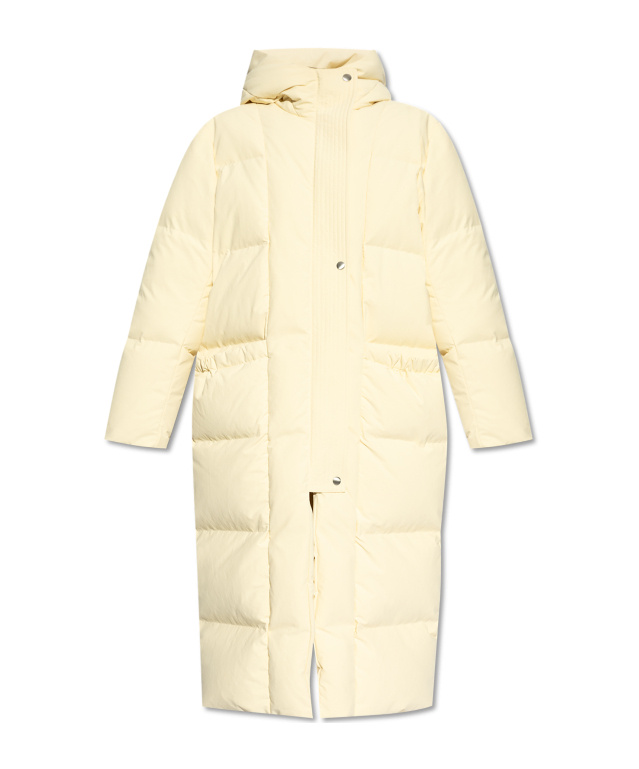 Jil Sander Beige Quilted Down Jacket In Nude