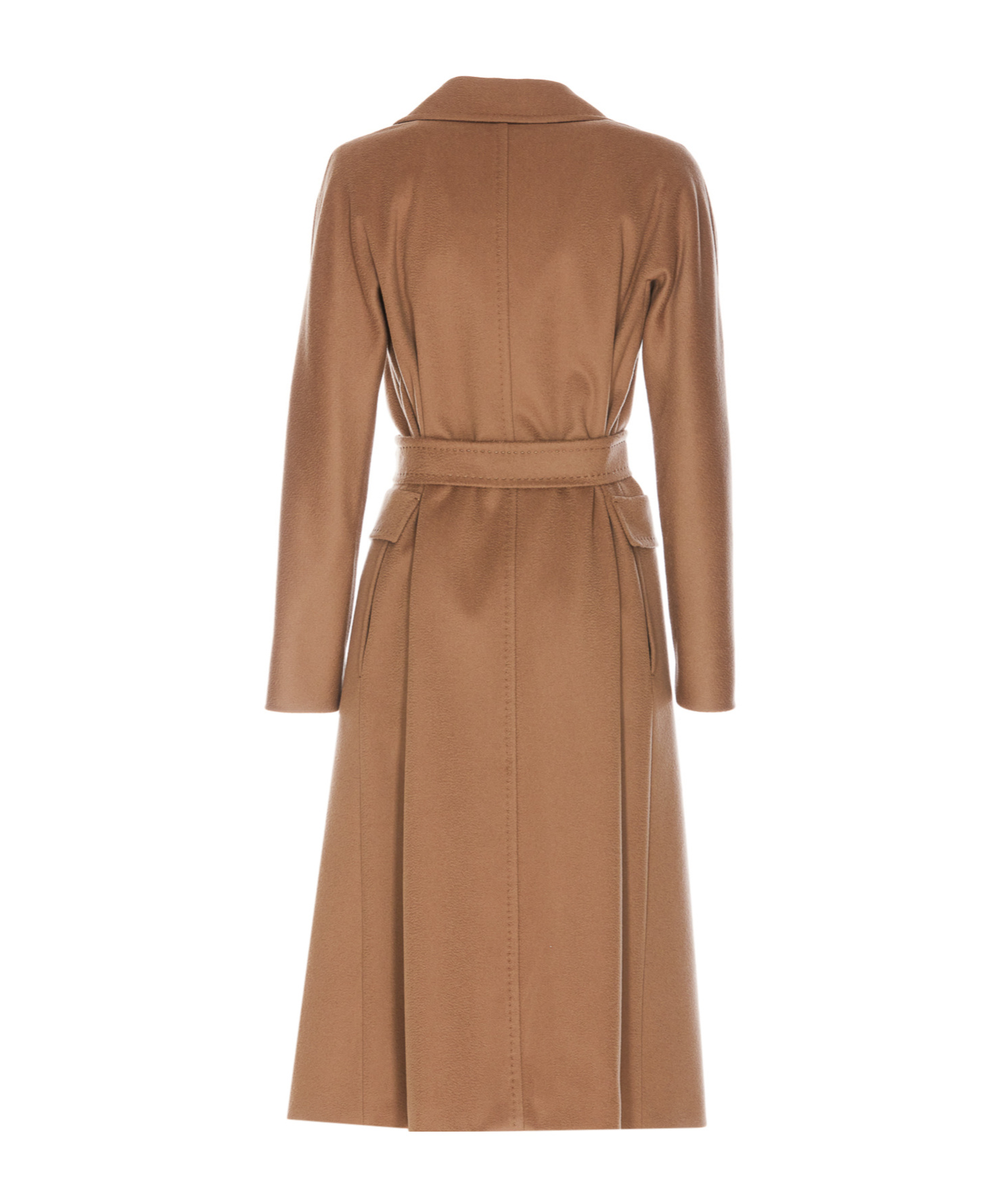 Max Mara Long-sleeved Coat In Brown