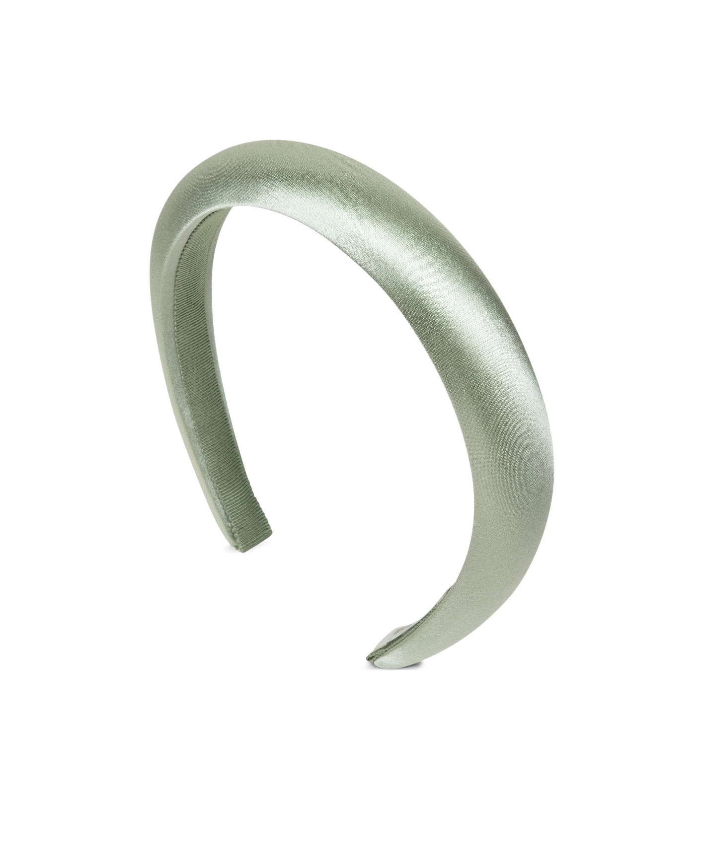 Jennifer Behr Tori Silk Satin Headband In Green