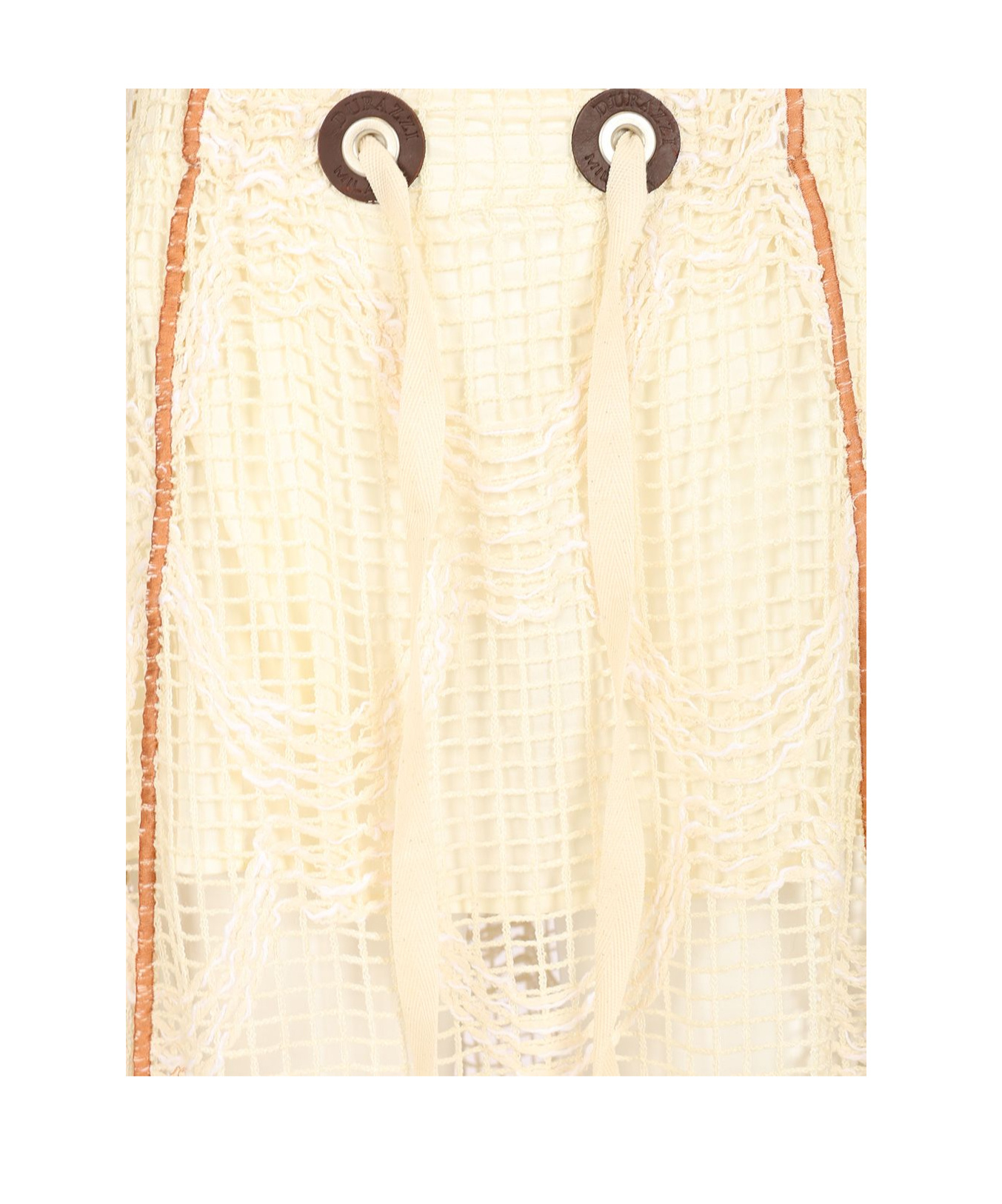 Durazzi Milano Mesh Midi Skirt Skirts White In Nude