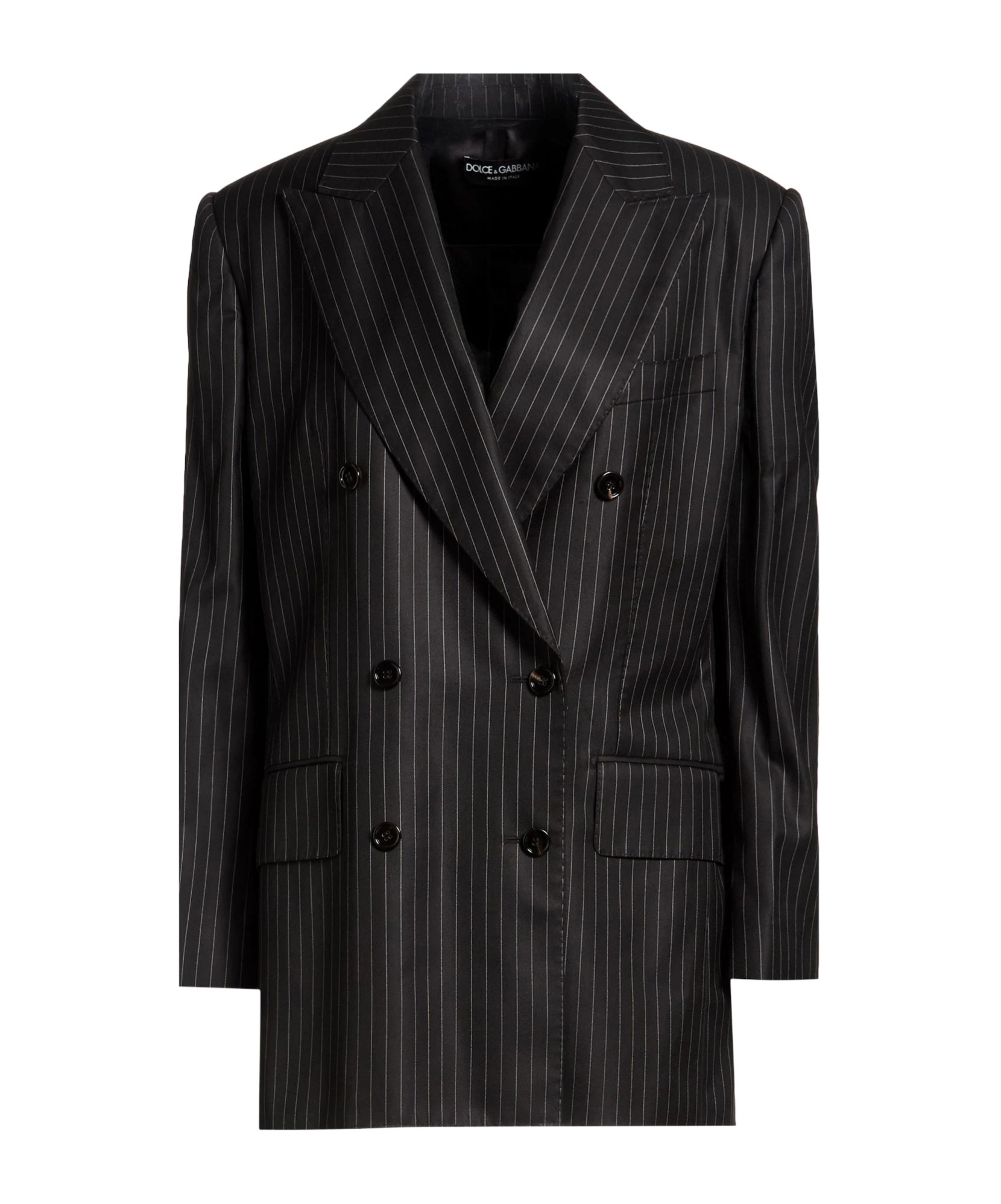 Dolce & Gabbana Double-breasted Blazer In Black